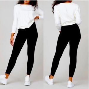 *SPANX* Black Jean-ish Ankle High Rise Skinny Jeans